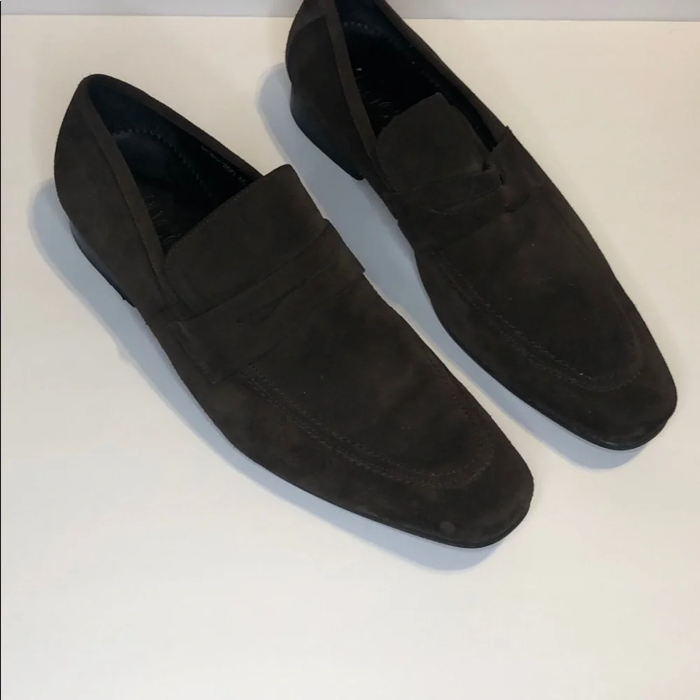 Gucci Men's Brown Suede Loafers